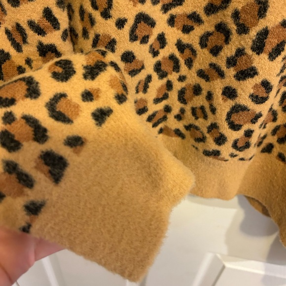 Ann Taylor Leopard Print Cardigan - Brown and Black - Picture 6 of 7